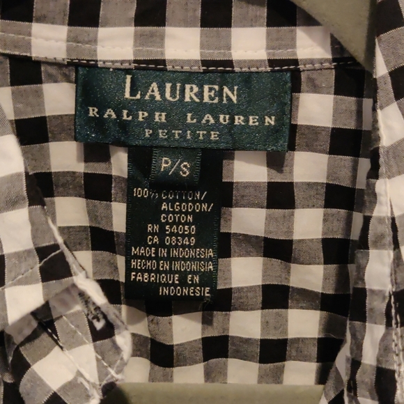 Lauren Ralph Lauren tie front sleeveless blouse - Picture 2 of 3